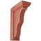Ekena Millwork 2 1/4"W x 5"D x 7"H Hamilton Traditional Wood Vintage Decor Bracket, Salvage Red BKTWD02X05X07HARD - alternate 1